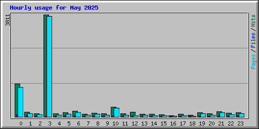 Hourly usage for May 2025